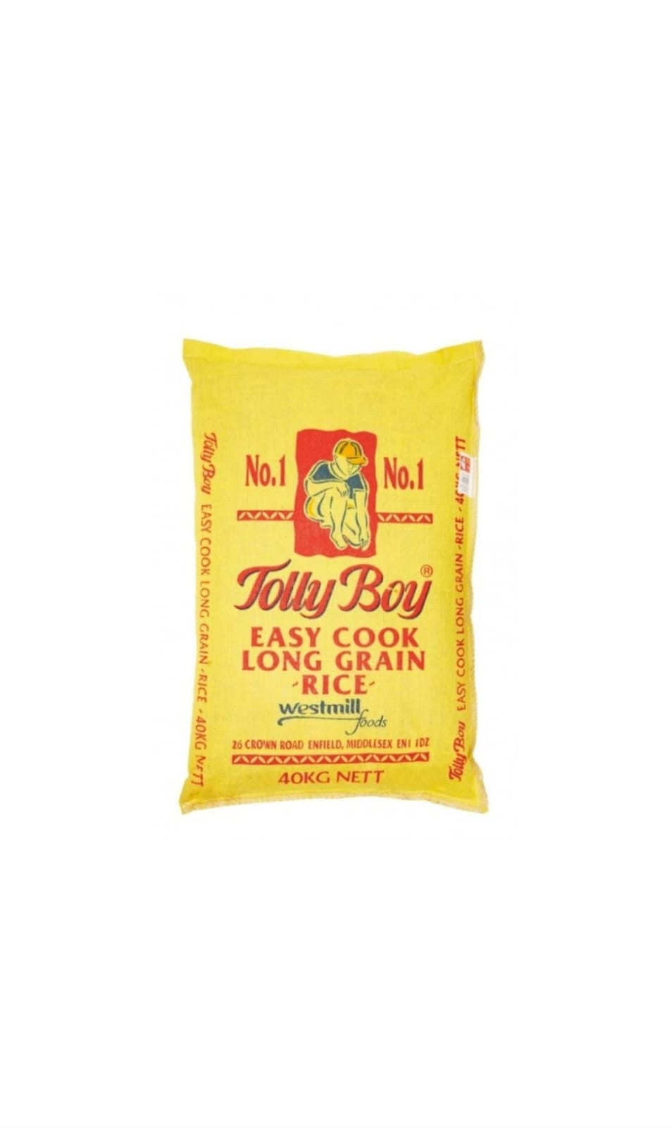 40 KG BIG BAG TOLLY BOY RICE 1X40KG