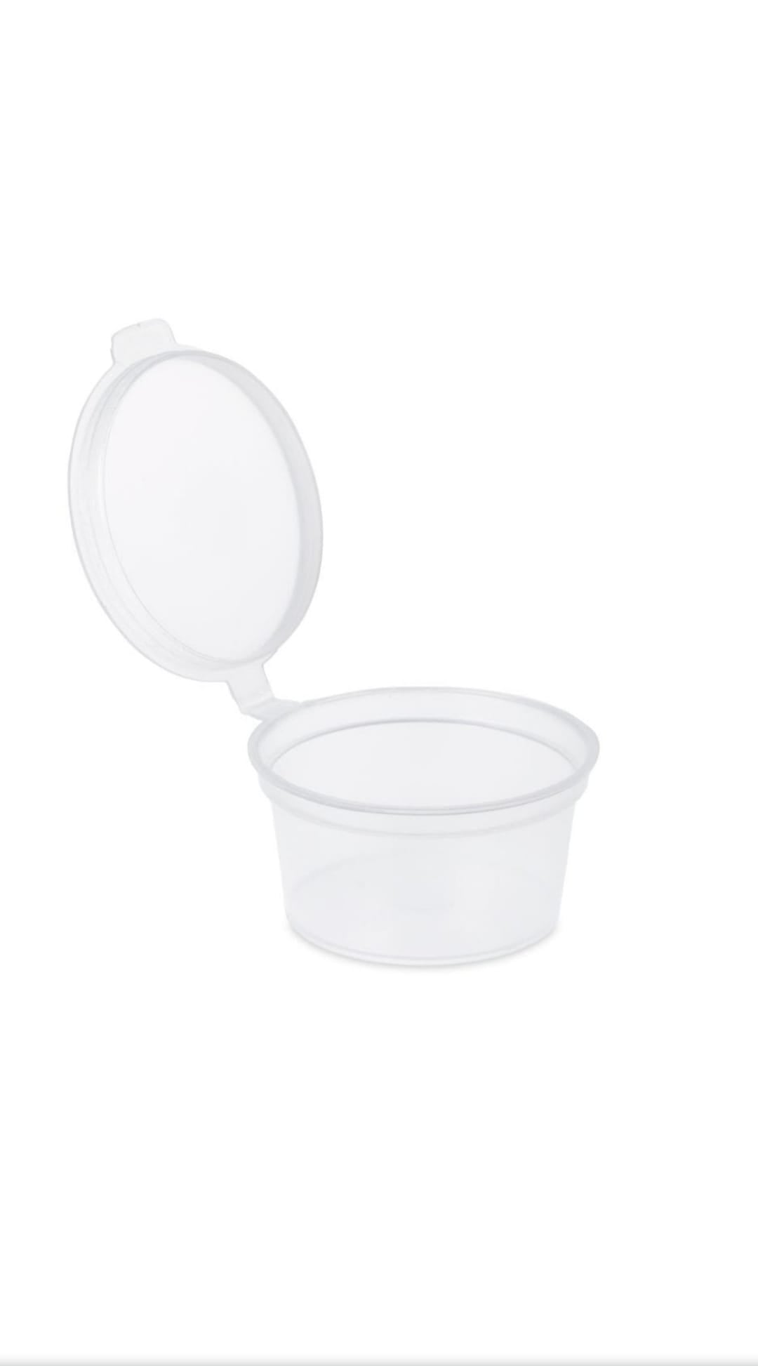 1oz CLEAR CONT WITH LIDS YAPISIK 1X1000