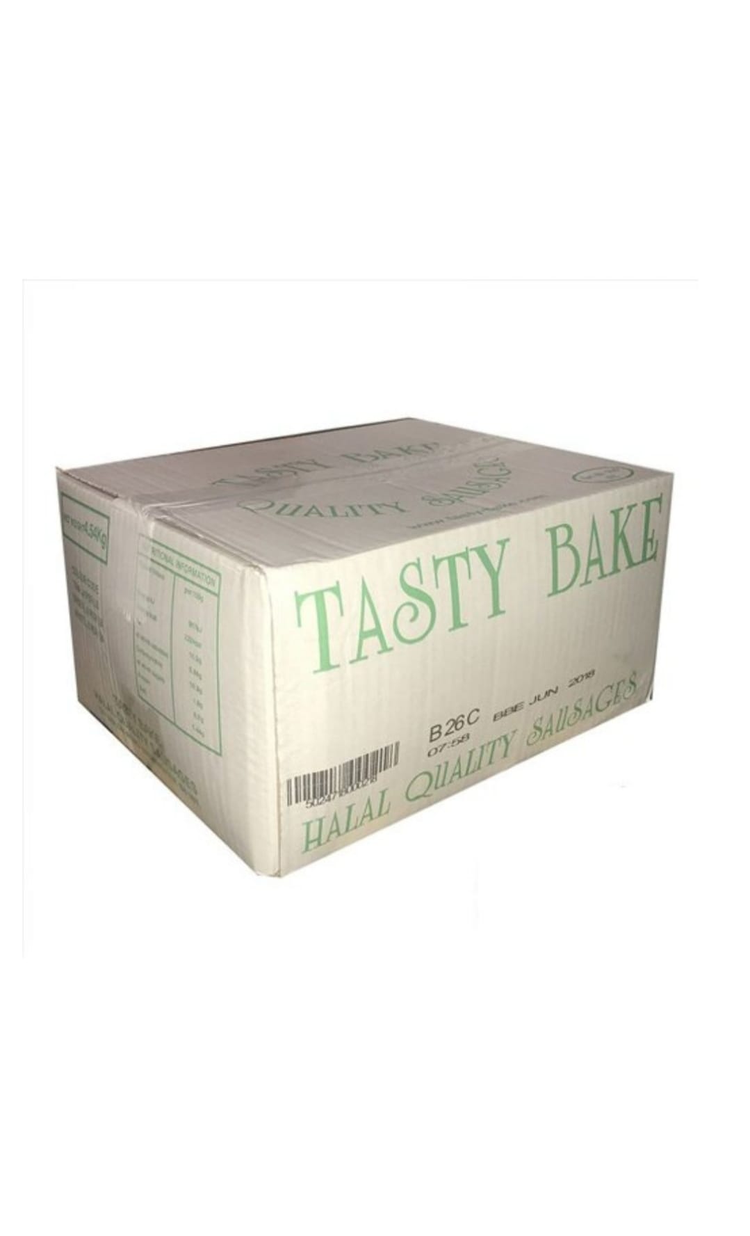 Tasty Baked HALAL Sausage B/Tape 1X4.54KG