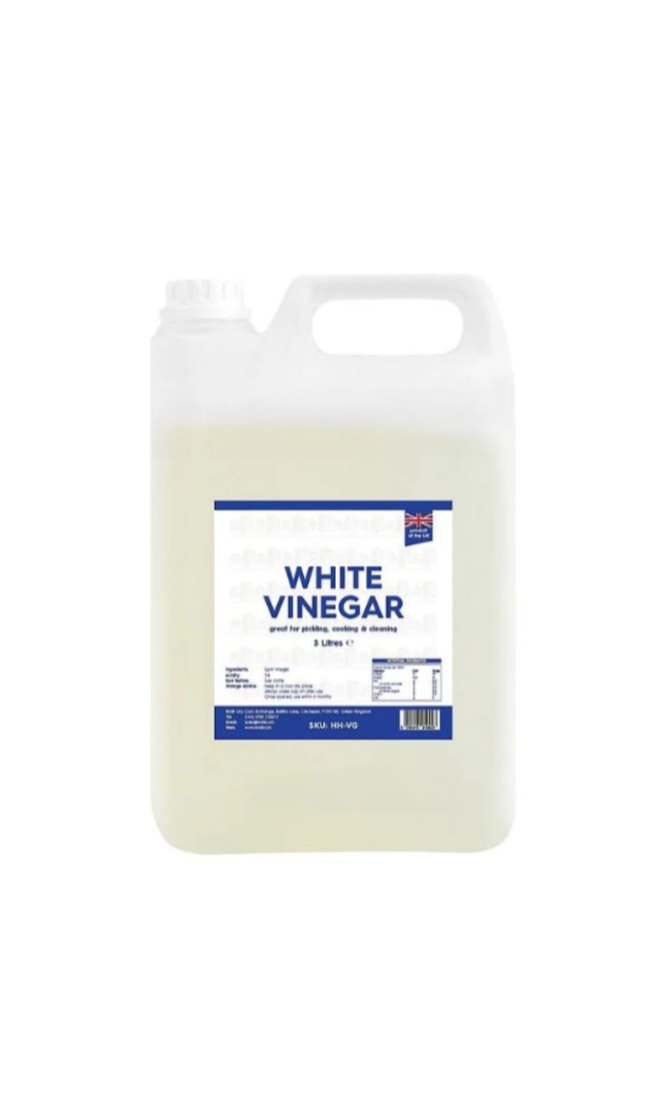 5 LITRE WHITE WINE VINEGAR STERLING