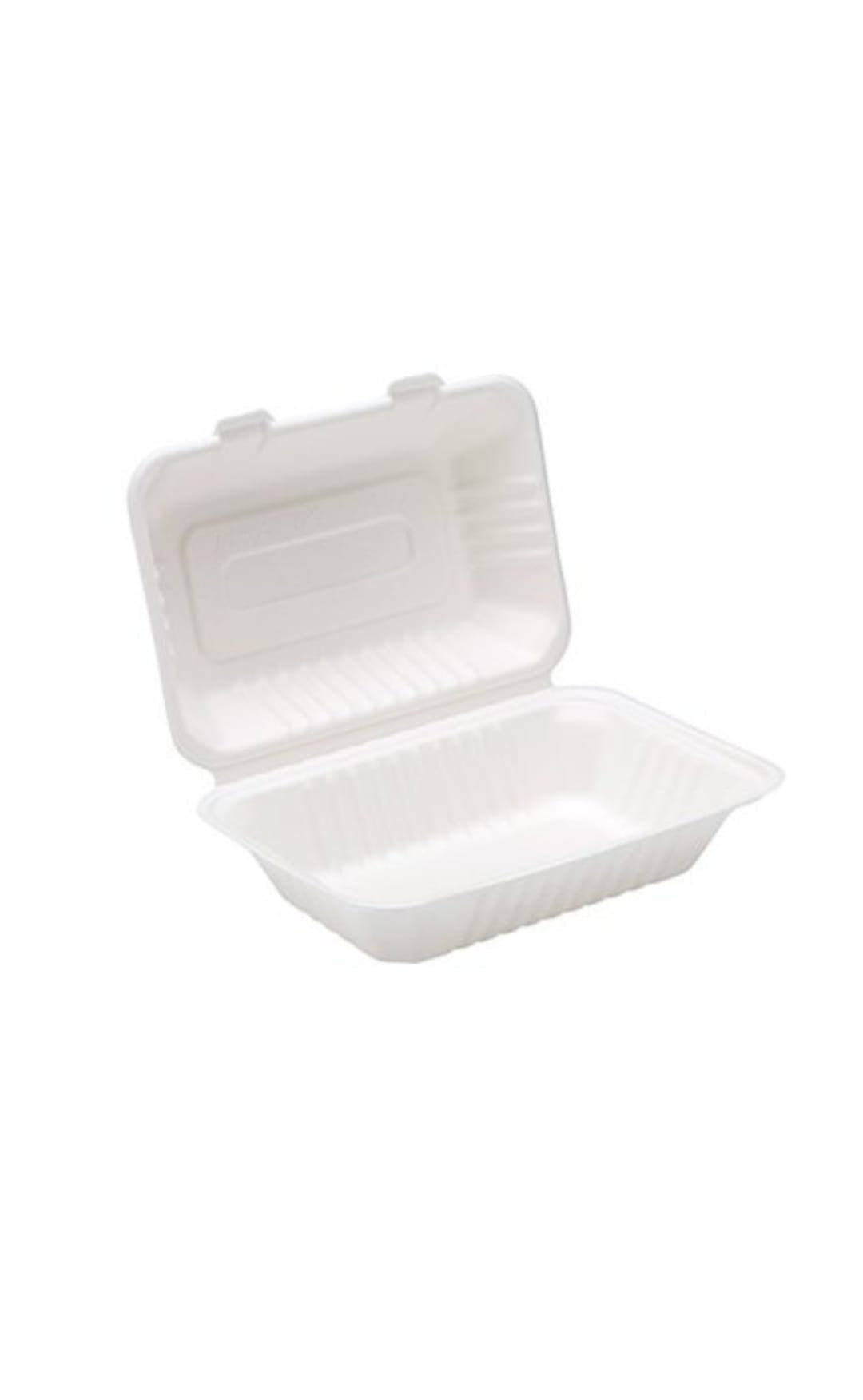 EXTRA LARGE WHITE BAGASSE BOX 1X250