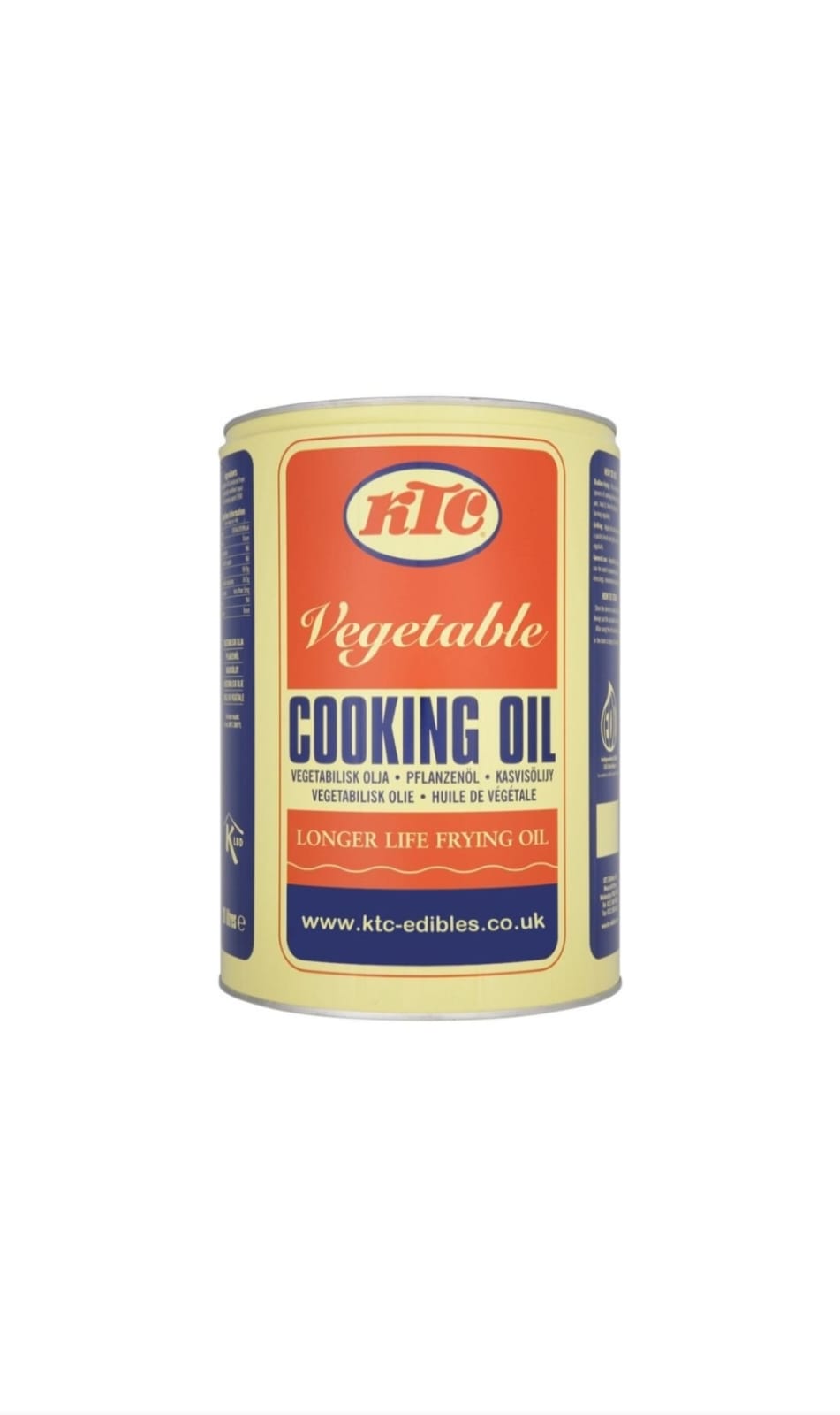 KTC VEGETABLE OIL TIN 1X20L