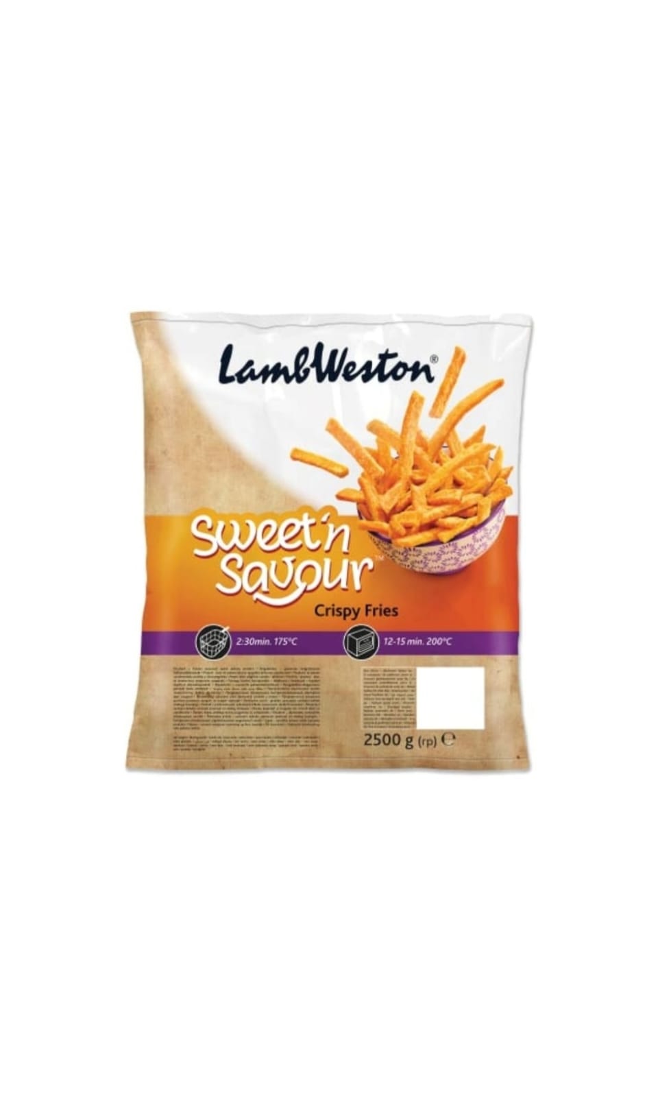 LAMB WESTON SWEET POTATO 1X2.5KG