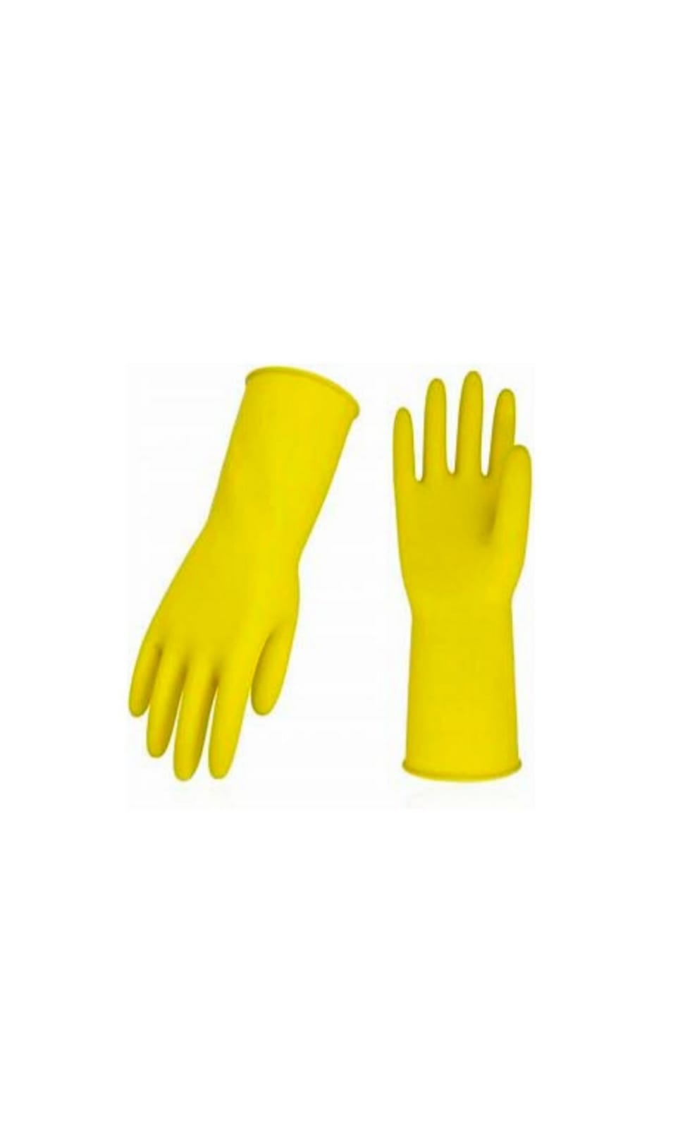 RUBBER GLOVES YELLOW MEDIUM 1X12 PAIRS